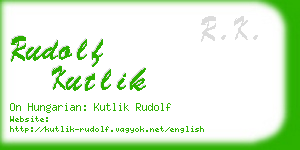 rudolf kutlik business card